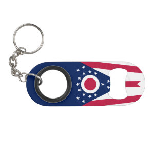 Staatsflagge Ohio Mini Flaschenöffner