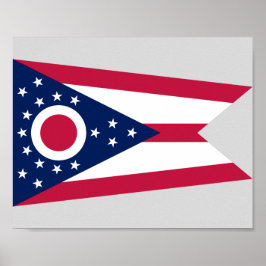 Staatsflagge Ohio Poster