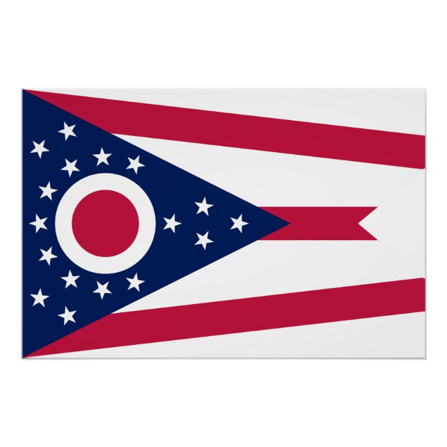 Staatsflagge Ohio Poster (Vorderseite)