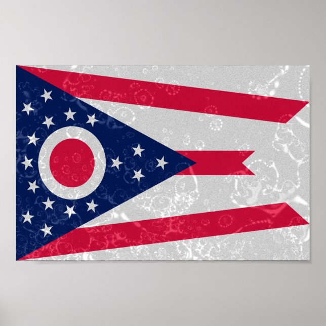 Staatsflagge Ohio Poster (Vorne)