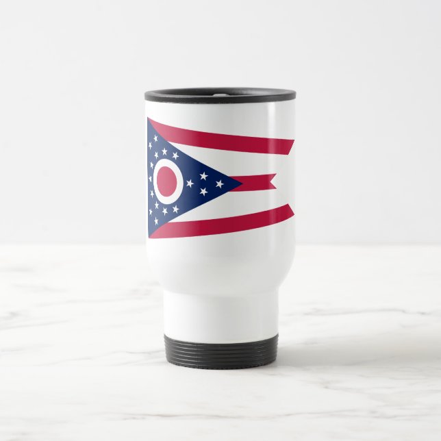 Staatsflagge Ohio Reisebecher (Mittel)
