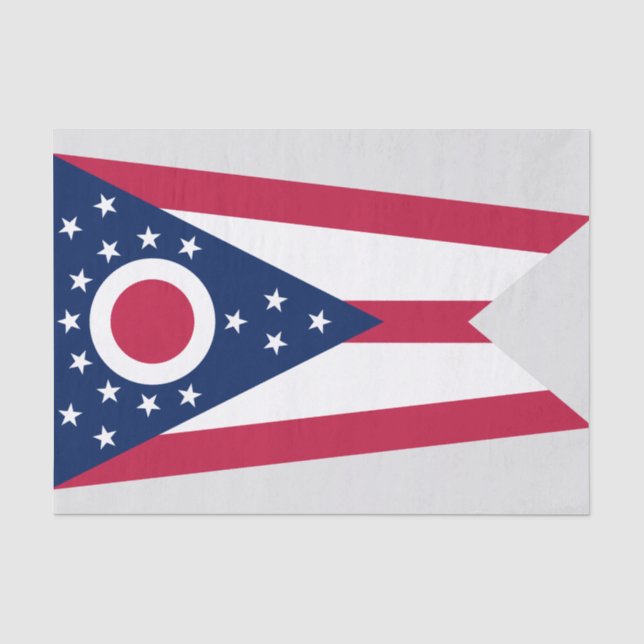 Staatsflagge Ohio Seidenpapier (Vorderseite)