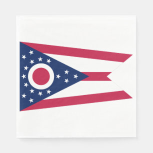 Staatsflagge Ohio Serviette