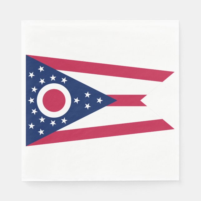 Staatsflagge Ohio Serviette (Vorderseite)