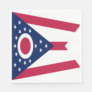 Staatsflagge Ohio Serviette