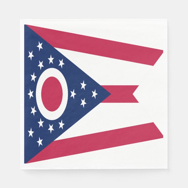 Staatsflagge Ohio Serviette (Vorderseite)
