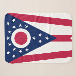 Staatsflagge Ohio Sherpadecke