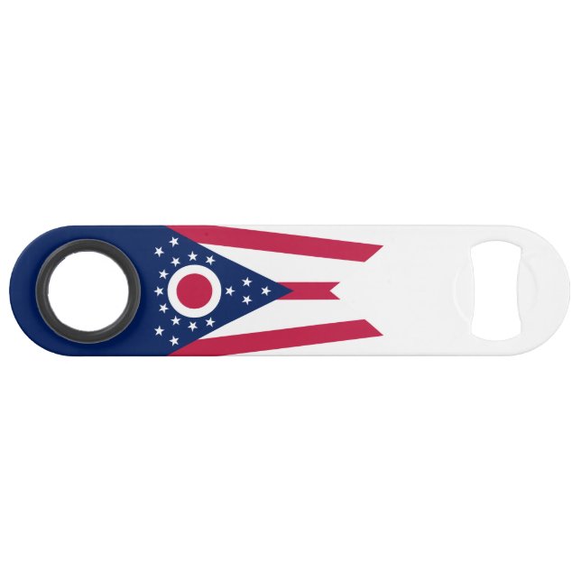 Staatsflagge Ohio Speed Flaschenöffner (Vorderseite (Horizontal))
