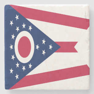 Staatsflagge Ohio Steinuntersetzer