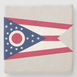 Staatsflagge Ohio Steinuntersetzer