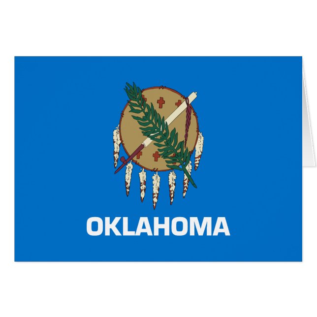 Staatsflagge Oklahoma (Vorderseite (Horizontal))
