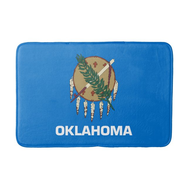 Staatsflagge Oklahoma Badematte (Vorderseite)