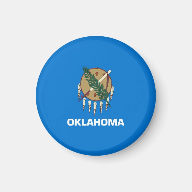 Staatsflagge Oklahoma Magnet (Vorne)