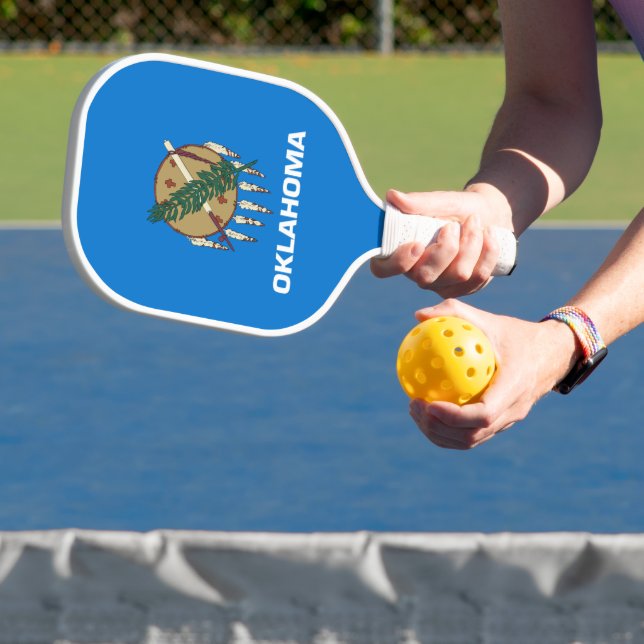 Staatsflagge Oklahoma Pickleball Schläger (InSitu)