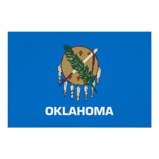 Staatsflagge Oklahoma Poster (Vorderseite)