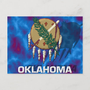 Staatsflagge Oklahoma Postkarte