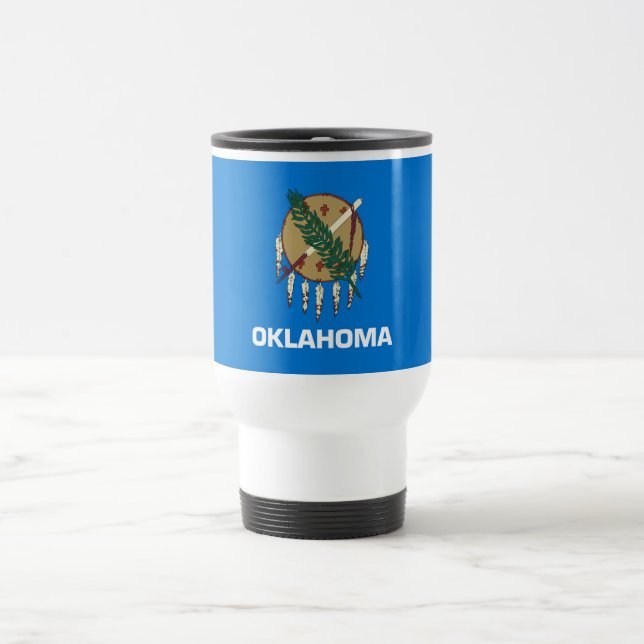 Staatsflagge Oklahoma Reisebecher (Mittel)