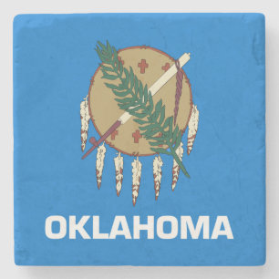 Staatsflagge Oklahoma Steinuntersetzer