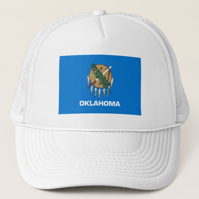 Staatsflagge Oklahoma Truckerkappe (Vorderseite)