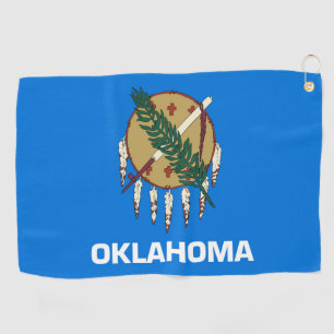 Staatsflagge Oklahoma, USA Golfhandtuch