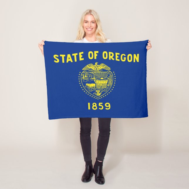 Staatsflagge Oregon Fleecedecke (Beispiel)
