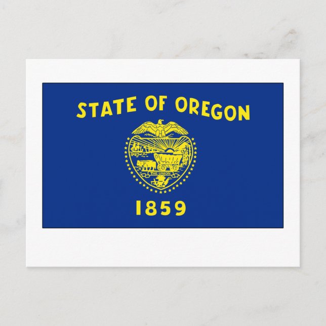 Staatsflagge Oregon Postkarte (Vorderseite)