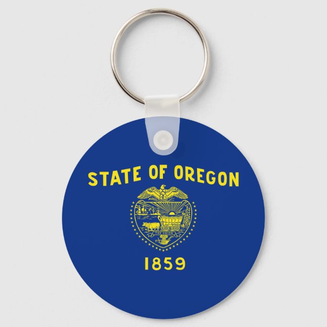 Staatsflagge Oregon Schlüsselanhänger (Vorderseite)