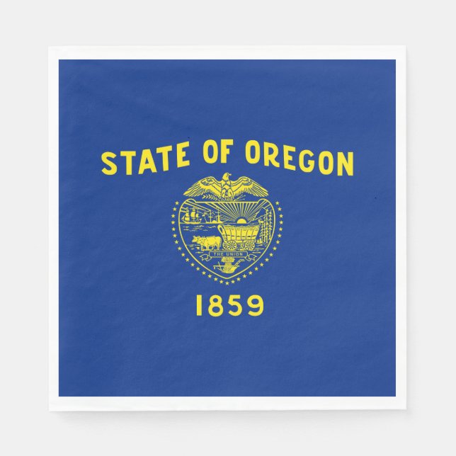 Staatsflagge Oregon Serviette (Vorderseite)