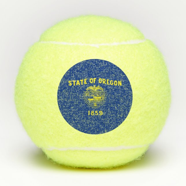 Staatsflagge Oregon Tennisbälle (Vorderseite)