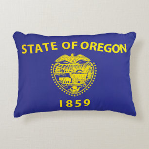 Staatsflagge Oregon, USA Dekokissen