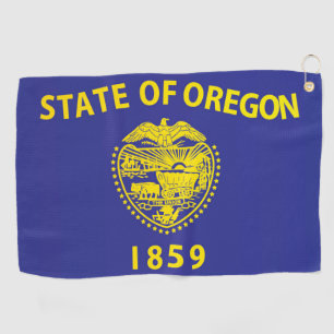 Staatsflagge Oregon, USA Golfhandtuch