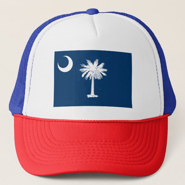 Staatsflagge Patriotic South Carolina Truckerkappe (Vorderseite)