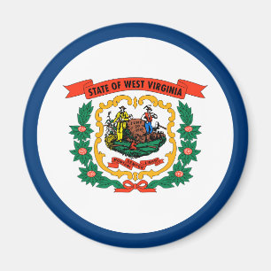 Staatsflagge Patriotic West Virginia Magnet