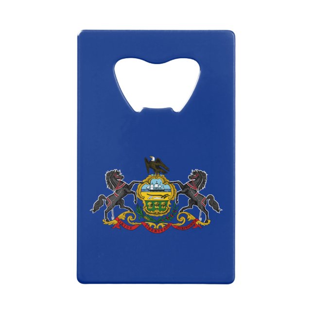 Staatsflagge Pennsylvania Geldbeutel Flaschenöffner (Vorderseite)