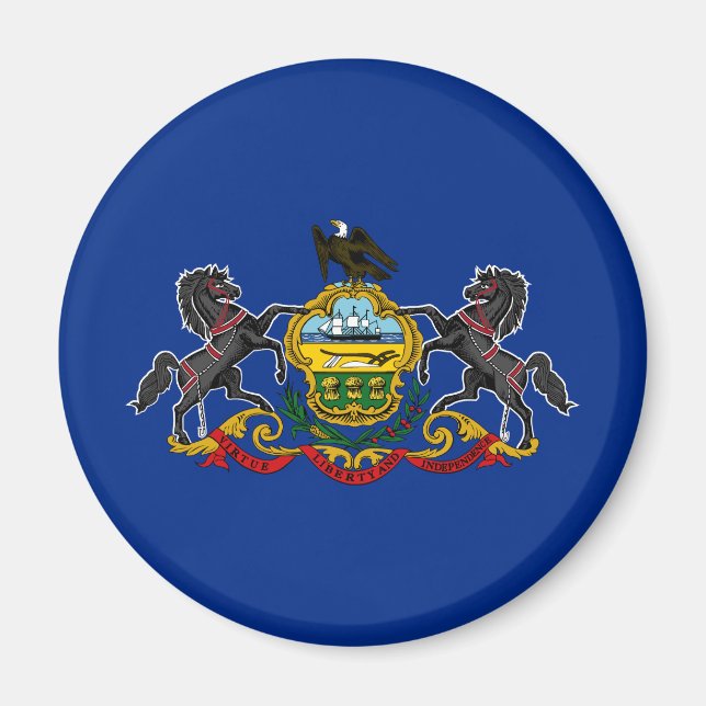 Staatsflagge Pennsylvania Magnet (Vorne)