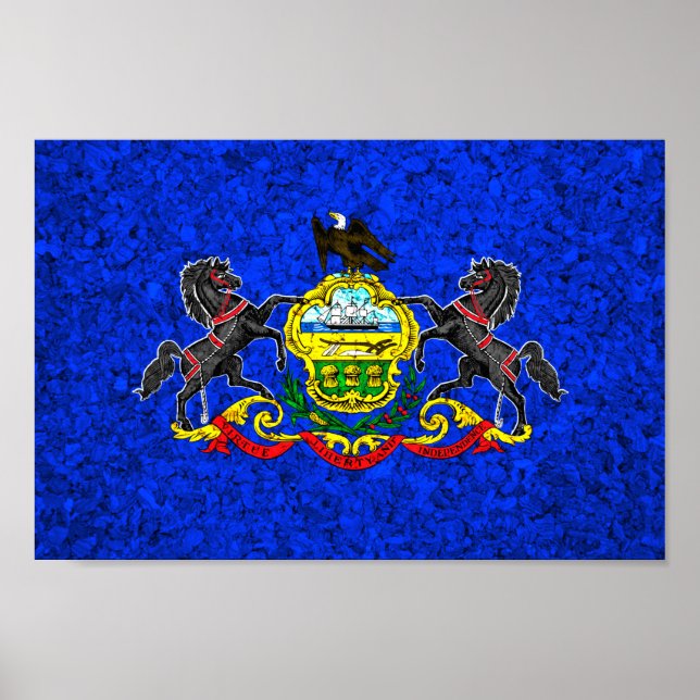 Staatsflagge Pennsylvania Poster (Vorne)