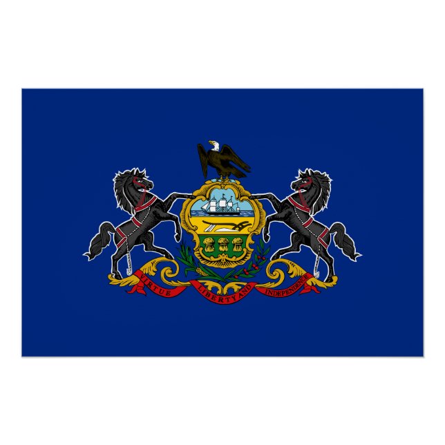 Staatsflagge Pennsylvania Poster (Vorderseite)
