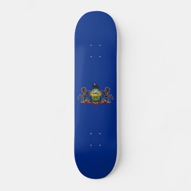 Staatsflagge Pennsylvania Skateboard (Vorderseite)