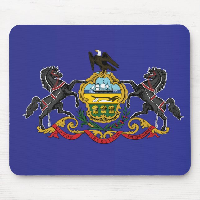Staatsflagge Pennsylvania, USA Mousepad (Vorne)