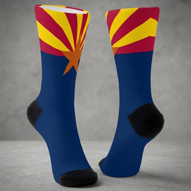 Staatsflagge Proud Arizona Socken (Arizona state flag socks for proud Arizonans. )