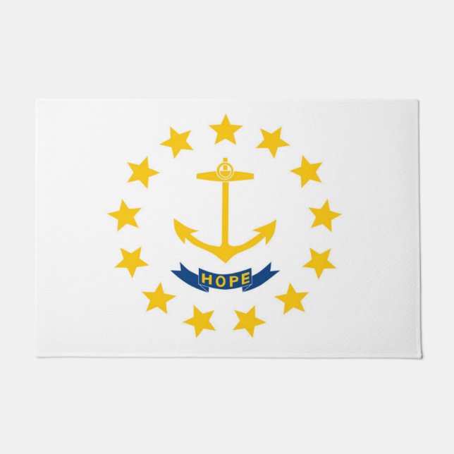 Staatsflagge Rhode Island, USA Fußmatte (Vorderseite)