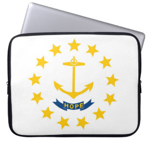 Staatsflagge Rhode Island, USA Laptopschutzhülle