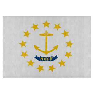 Staatsflagge Rhode Island, USA Schneidebrett
