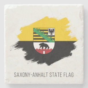 Staatsflagge Sachsen-Anhalt Steinuntersetzer