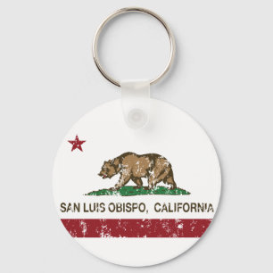 Staatsflagge San Luis Obispo Schlüsselanhänger