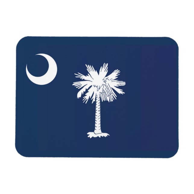 Staatsflagge South Carolina, USA Magnet (Horizontal)