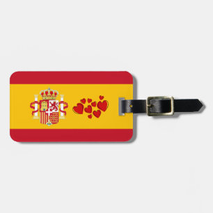 Staatsflagge Spaniens Gepäckanhänger