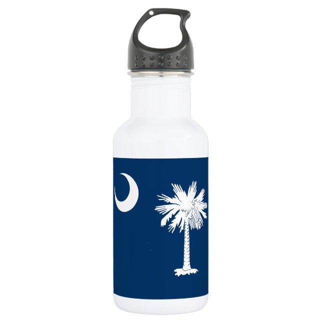 Staatsflagge Süd-Carolina Edelstahlflasche (Vorderseite)