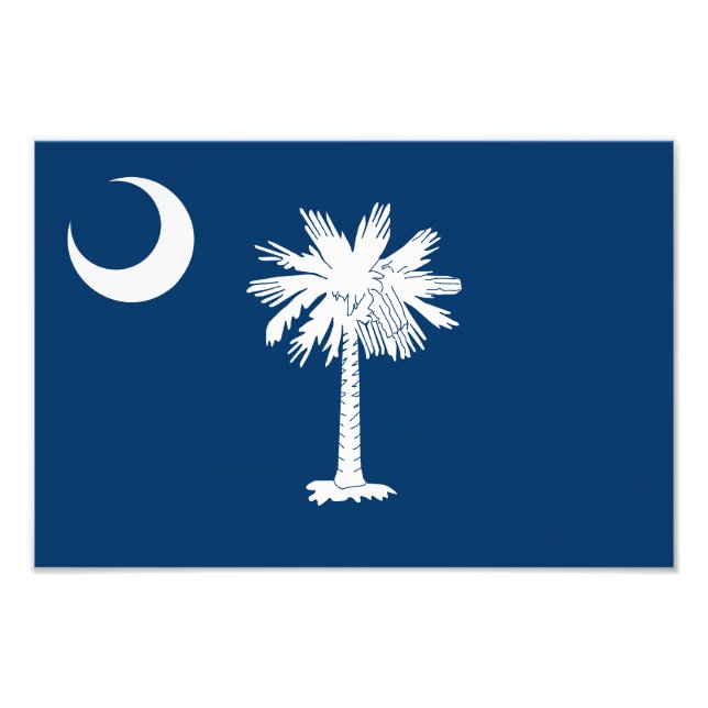 Staatsflagge Süd-Carolina Fotodruck (Vorne)