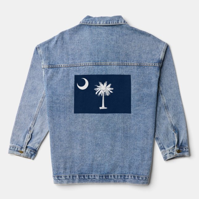 Staatsflagge Süd-Carolina Jeansjacke (Rückseite)